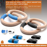 PACEARTH Wooden Gymnastics Rings (32mm)