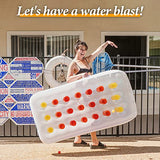 PACEARTH Pool Floats with 16 Ping-Pong Balls & A Pump