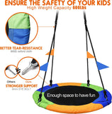 PACEARTH 40 Inch Saucer Tree Swing Flying 660lb Weight Capacity