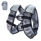 12 LBS Pacearth Weighted Vest for walking,Body Weight Vests for Women, Men with Arm Strap Phone Pouch