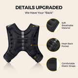 PACEARTH Weighted Vest with Arm Strap Phone Pouch and  Reflective Stripe 4lbs-30lbs
