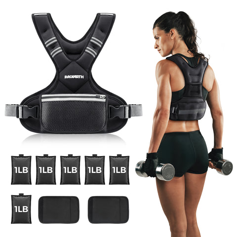PACEARTH Adjustable Weight Vest 4-10lbs / 11-20lbs / 20-32lbs