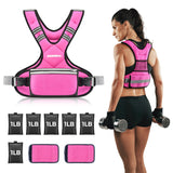 PACEARTH Adjustable Weight Vest 4-10lbs / 11-20lbs / 20-32lbs