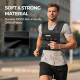 Weight-Adjustable Vest with Add-on Iron Blocks for Hardcore Strength Training 35lb/44lb