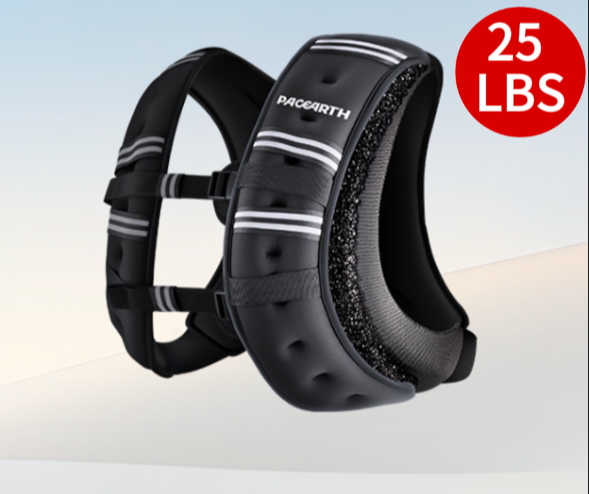 25 LBS Weighted Vest Pacearth,for walking,Body Weight Vests for Women, Men with Arm Strap Phone Pouch