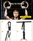 Gymnastics Rings 32mm Wooden Olympic Rings Set with Gift Box