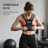 Weight-Adjustable Vest with Add-on Iron Blocks for Hardcore Strength Training 20lb/22lb