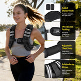 6 LBS Pacearth Weighted Vest for walking,Body Weight Vests for Women, Men with Arm Strap Phone Pouch