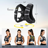 16 LBS Pacearth Weighted Vest for walking,Body Weight Vests for Women, Men with Arm Strap Phone Pouch