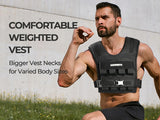 Weight-Adjustable Vest with Add-on Iron Blocks for Hardcore Strength Training 35lb/44lb