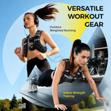 PACEARTH Weighted Vest with Ankle Weight Set and Arm Strap Phone Pouch and Reflective Stripe