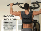 Weight-Adjustable Vest with Add-on Iron Blocks for Hardcore Strength Training 35lb/44lb