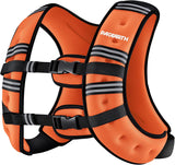 Pacearth Weighted Vest with Arm Strap Phone Pouch and  Reflective Stripe 4lbs-30lbs