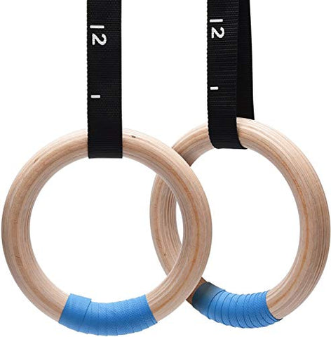 PACEARTH Wooden Gymnastics Rings(28mm)