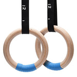 PACEARTH Wooden Gymnastics Rings (32mm)