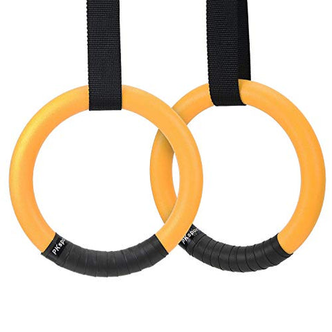 PACEARTH Gymnastic Rings 1100lbs Capacity with 14.76ft Adjustable Buck – Paceland  INC