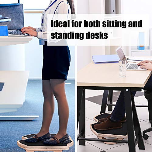 PACEARTH Foot Rest Under Desk, Larger Size Desk Footrest (17x13x4 inch