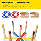 PACEARTH Ring Toss Game Set with 20 Rings