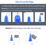 PACEARTH 11 Inch Plastic Traffic Cones 10 Pack Agility Cones
