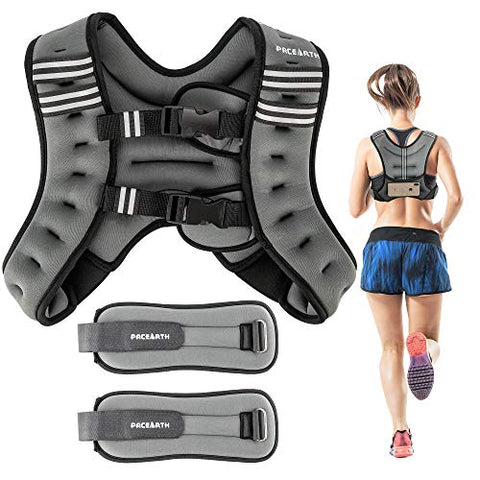  PACEARTH Weighted Vest with Ankle/Wrist Weights 6lbs-30lbs Body  Weight Vest with Reflective Stripe, Size-Adjustable Workout Equipment for  Strength Training, Walking, Jogging, Running for Men Women : Sports &  Outdoors